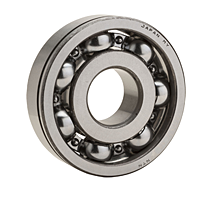 Single Row Radial Ball Bearing - Open Type, Snap Ring Groove