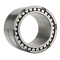 Four-Row Cylindrical Roller Bearing w/ Solid Rollers & Machined Cage