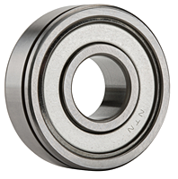 Single Row Radial Ball Bearing - Single Shielded w/ Snap Ring Groove