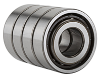 Quadruple-Row Angular Contact Thrust Ball Bearing for Ball Screws - DFTT Arrangement, Open Type, Three Rows Bear Axial Load