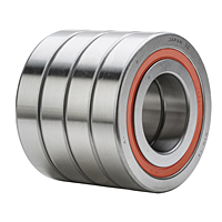 Quadruple-Row Angular Contact Thrust Ball Bearing for Ball Screws - DTBT Arrangement, Double Sealed, Two Rows Bear Axial Load