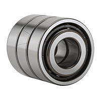 Triple-Row Angular Contact Thrust Ball Bearing for Ball Screws - DFT Arrangement, Open Type, Two Rows Bear Axial Load