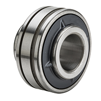 Bearing-Insert-Set-Screw-Wide-Inner-Ring-Cylindrical-OD-Snap-Ring-Grooves