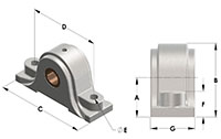 Bronze Bearing, Die-Cast Housing, Rigid Type PBDC-BR - Series