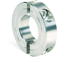 Two-Piece Clamping Collar Recessed Screw H2C-Series, Stainless Steel