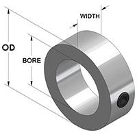 Lightweight Set Screw Collar