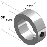 Set Screw Collar with Keyway