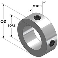 Two-Hole Set Screw Collar