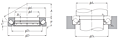 Spherical Roller Thrust Bearings - Dimensions