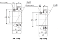 Bearing Insert w/ Set Screw, Narrow Inner Ring - Spherical O.D. - Dimensions