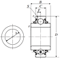 Heavy Duty Disc Bearing - Cylindrical O.D., Type 5 - Dimensions