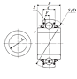 Heavy Duty Disc Bearing - Spherical O.D., Type 1 - Dimensions