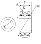 Heavy Duty Disc Bearing - Spherical O.D., Type 2 - Dimensions