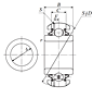 Heavy Duty Disc Bearing - Spherical O.D., Type 4 - Dimensions