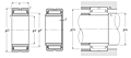 Machined-Ring Needle Roller Bearing w/ Inner Ring - NA49.R, NA59, NA69R, NK.R+1R Series - Dimensions