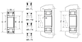 Cylindrical Roller Bearing - Separable Inner Ring w/ One Rib, Outer Ring w/ Two Retaining Rings - Dimensions