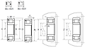 Cylindrical Roller Bearing - Non-Separable, Inner Ring w/ Two Ribs, Outer Ring w/ One Rib, Retaining Ring, Snap Ring Groove - Dimensions