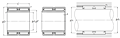 Double Row Machined-Ring Needle Roller Bearing, w/ Inner Ring - NA69.R Series - Dimensions