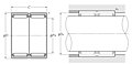 Machined-Ring Needle Roller Bearing w/o Inner Ring - RNA49.R, RNA59, RNA69.R, NK.R, MR Series - Dimensions