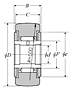 Roller Follower Yoke Type Track Roller Bearing w/ Inner Ring, NUTR Type, Spherical O.D. - Dimensions