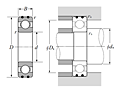 AC Bearings - Open Type - Dimensions