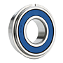Single Row Radial Ball Bearing - Double Sealed (Light Contact Rubber Seal) w/ Snap Ring