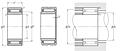 Machined-Ring Needle Roller Bearing w/ Inner Ring - NK+1R, NKS+1R Series - Dimensions