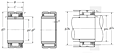 Machined-Ring Needle Roller Bearing w/ Inner Ring - NA49 Series, Single Sealed - Dimensions