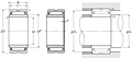 Machined-Ring Needle Roller Bearing w/ Inner Ring - MR+MI Series - Dimensions