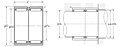 Double Row Machined-Ring Needle Roller Bearings - Separable Type w/o Inner Ring - Dimensions