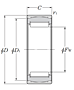 Self-Aligning Needle Roller Bearings - w/o Inner Ring - Dimensions