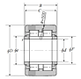 Roller Follower Yoke Type Track Roller Bearing w/ Inner Ring, NUTW Type, Spherical O.D. - Dimensions