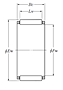 Needle Roller and Cage Assembly for Piston Pins - Dimensions