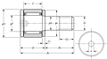 Miniature Cam Follower - KRM..XH Type - Dimensions