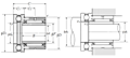 Needle Roller Bearing with Thrust Ball Bearing - Open Type w/ Inner Ring - Dimensions