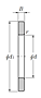 Inner Ring for Thrust Roller Bearings - Dimensions