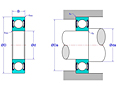 Deep Groove Ball Bearings - Two Non-Contact Seals