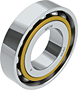 40° Flush Ground Single Row Angular Contact Ball Bearings with Machined Brass Cage