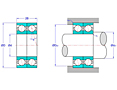 Duplex Pair Angular Contact Ball Bearings in Back to Back Arrangement (DB)