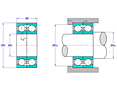 Duplex Pair Angular Contact Ball Bearings in Face to Face Arrangement (DF)