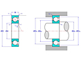 Single Row Angular Contact Ball Bearings - Open