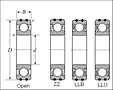 AC Bearings - Dimensions 