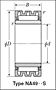 Clearance-Adjustable Needle Roller Bearings w/ Inner Ring - Dimensions 