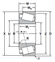 Cone for Tapered Roller Bearing - Inch Series and J Series - Dimensions 