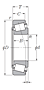 Cone for Tapered Roller Bearing - Metric Series - Dimensions 