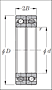 Duplex Angular Contact Ball Bearings for Axial Loads - HTA Type - Dimensions 