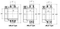 Eccentric Locking Collar Type Bearings - Cylindrical O.D. - Dimensions 