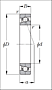 Eco-Friendly Angular Contact Ball Bearing - HSL Ultage Type - Dimensions 