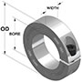 Metric One-Piece Clamping Collar