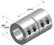 Metric One-Piece Industry Standard Clamping Coupling